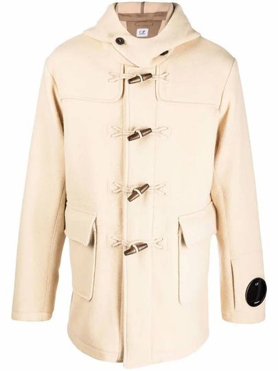 Men's Hooded Duffel Coat Beige - CP COMPANY - BALAAN 2