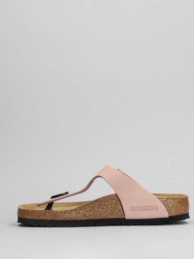 Gizeh Nubuk Leather Flip Flop Pink - BIRKENSTOCK - BALAAN 4