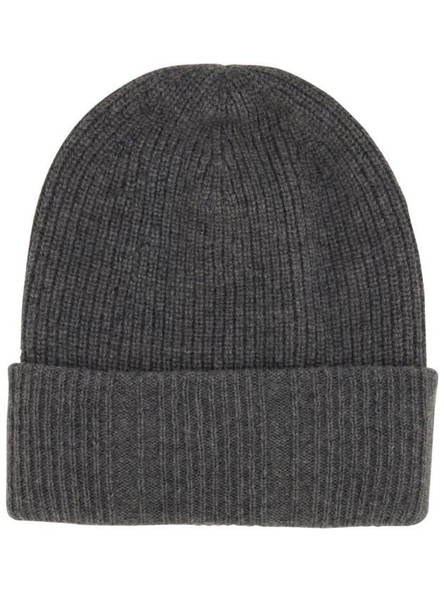 FF Patch Wool Beanie Grey - FENDI - BALAAN 3