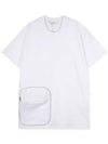 Men's zipper pocket detail white short sleeve t-shirt 7214 666 100 - GIVENCHY - BALAAN 3