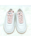 CC Logo Tennis Sneakers White Pink Unisex G39978 - CHANEL - BALAAN 2