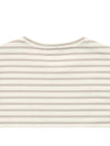 Striped Beige Round T-Shirt STEE162 - IKALOOOK - BALAAN 6