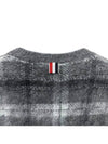 23FW Tartan Mohair Knit MKA487F - THOM BROWNE - BALAAN 4