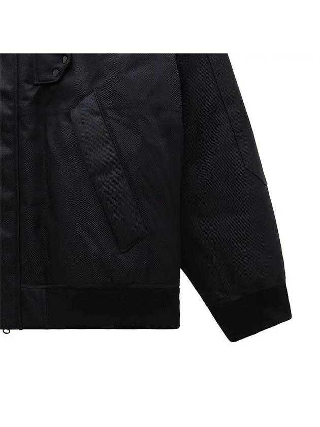 Compass Wappen Logo Twill Padding Bomber Jacket Black - STONE ISLAND - BALAAN 6