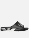 Logo Slippers Black - EMPORIO ARMANI - BALAAN 2