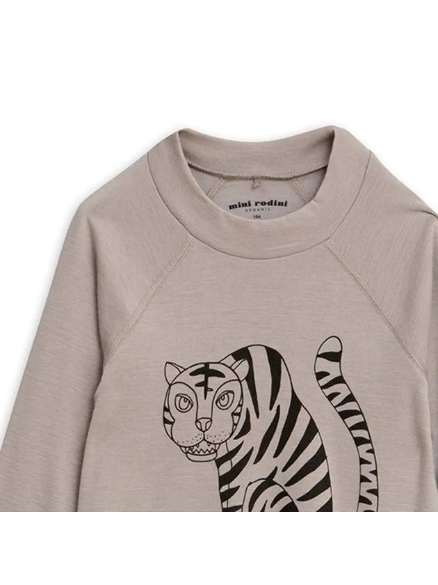 Kids Tiger Wool Long Sleeve T Shirt 19720150 97 - MINI RODINI - BALAAN 4