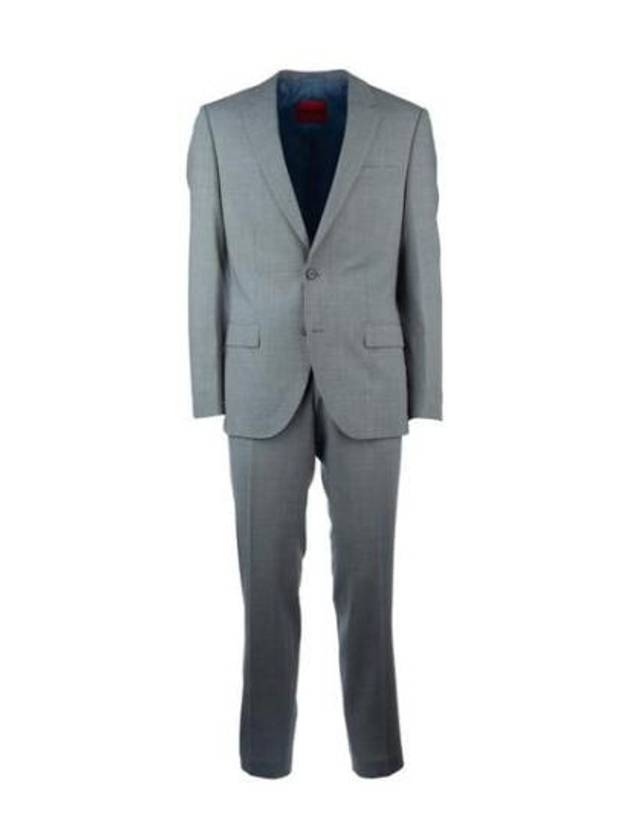 Men's Performance Stretch Fabric Slim Fit Suit Dark Grey - HUGO BOSS - BALAAN 2