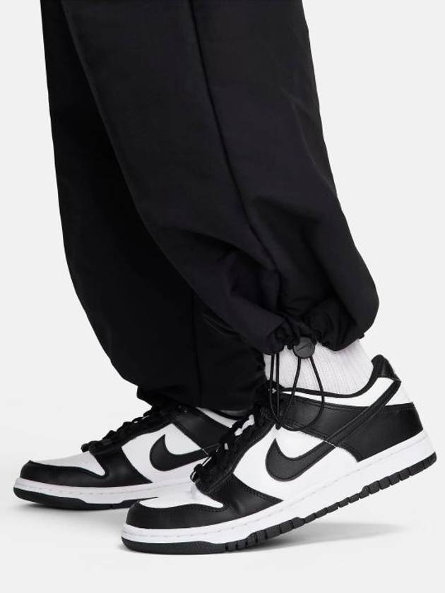 Sportswear Everything Woven Mid-Rise Open Hem Track Pants Black - NIKE - BALAAN 7