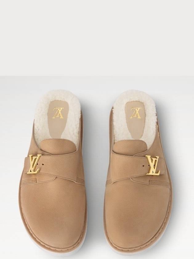 1ADDWZ LV Easy Mule Shearling Sandals - LOUIS VUITTON - BALAAN 2