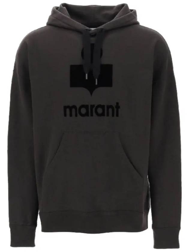 Miley Logo Hoodie Faded Black - ISABEL MARANT - BALAAN 3