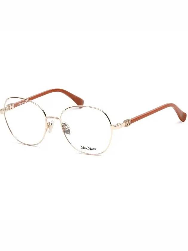 Glasses frame MM5034 028 round gold frame glasses - MAX MARA - BALAAN 7