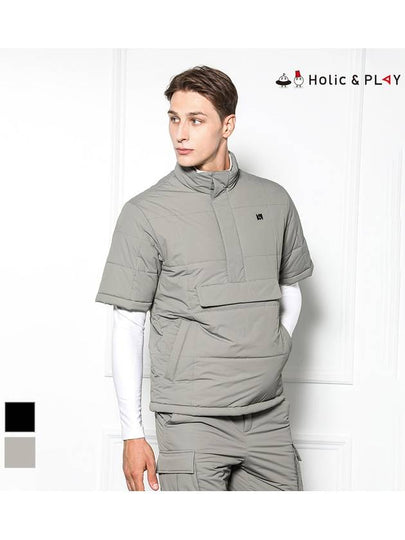 Men s Free Motion Short Sleeve Anorak Padded Jumper HD4MJP002 - HOLIC&PLAY - BALAAN 2