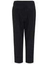 Crop Wool Blended Straight Pants Gray - CALLAITE - BALAAN 9