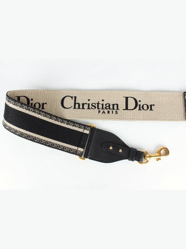 Logo canvas gold strap - DIOR - BALAAN 4