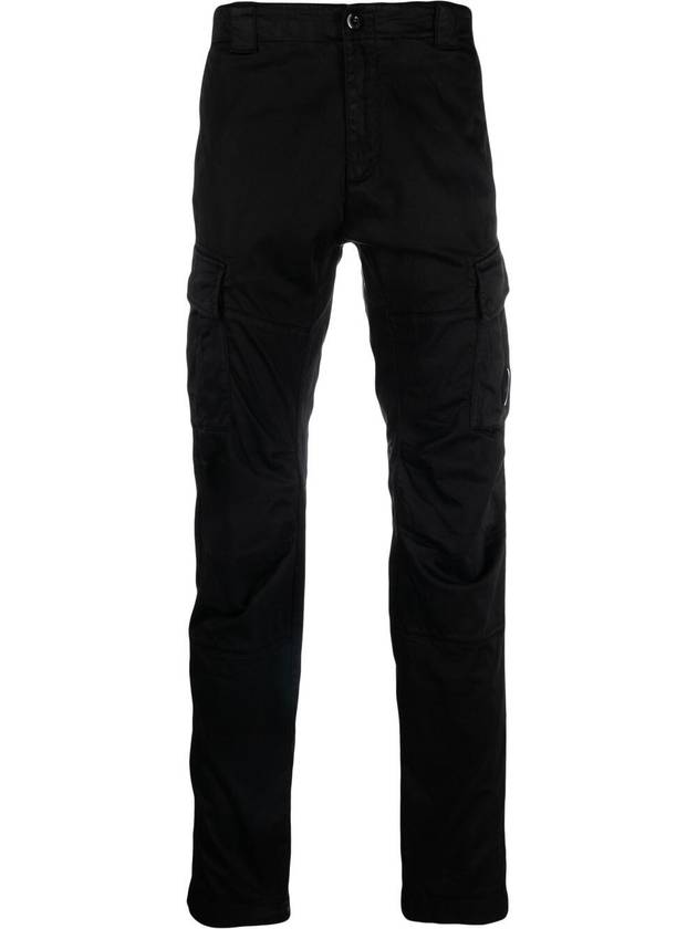 Lens Wappen Cargo Straight Pants Black - CP COMPANY - BALAAN 2