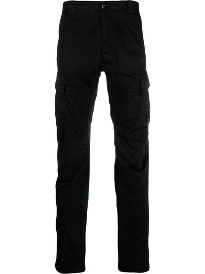 Lens Wappen Cargo Straight Pants Black - CP COMPANY - BALAAN 2