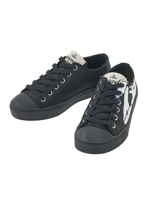 Plimsoll Low Top Sneakers Black - VIVIENNE WESTWOOD - BALAAN 1