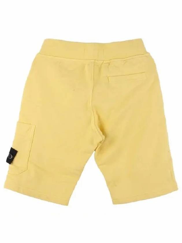 Wappen Patch Sweatshorts Lemon Kids Pants 741661840 V0031 - STONE ISLAND - BALAAN 2