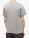 Fox Head Patch Cotton Short Sleeve T-Shirt Grey - MAISON KITSUNE - BALAAN 4