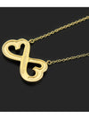 18K yellow gold Paloma Picasso double loving heart necklace - TIFFANY & CO. - BALAAN 3