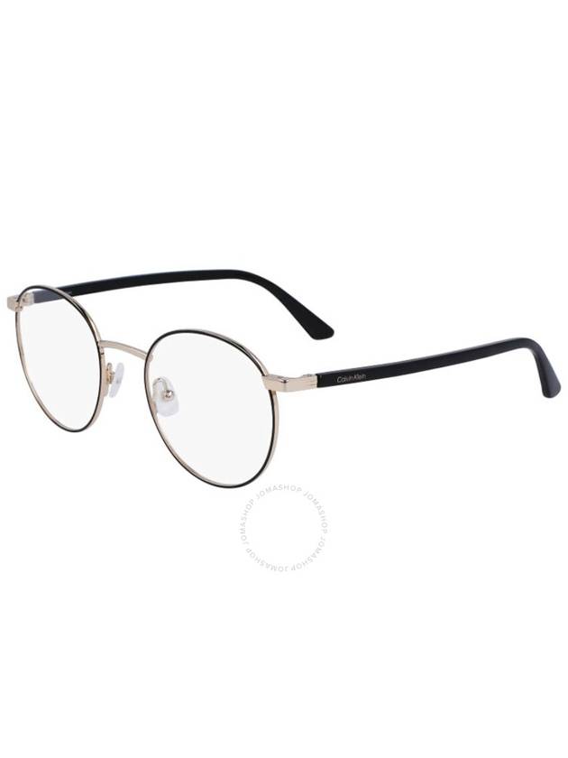 Calvin Klein Demo Round Unisex Eyeglasses CK23106 001 49 - CALVIN KLEIN - BALAAN 1