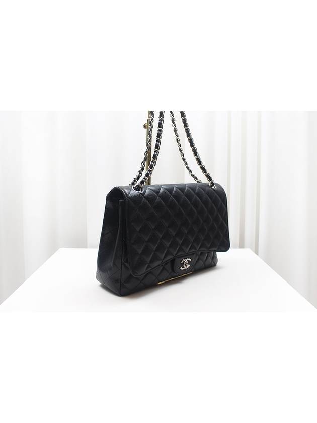 Classic Maxi Caviar Flap Bag Silver 13th A58601 - CHANEL - BALAAN 3