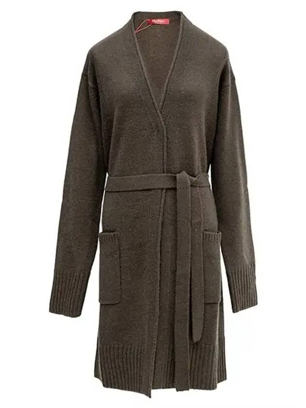 DOLORES Dolores wool cashmere cardigan khaki DOLORES 004 - MAX MARA - BALAAN 1