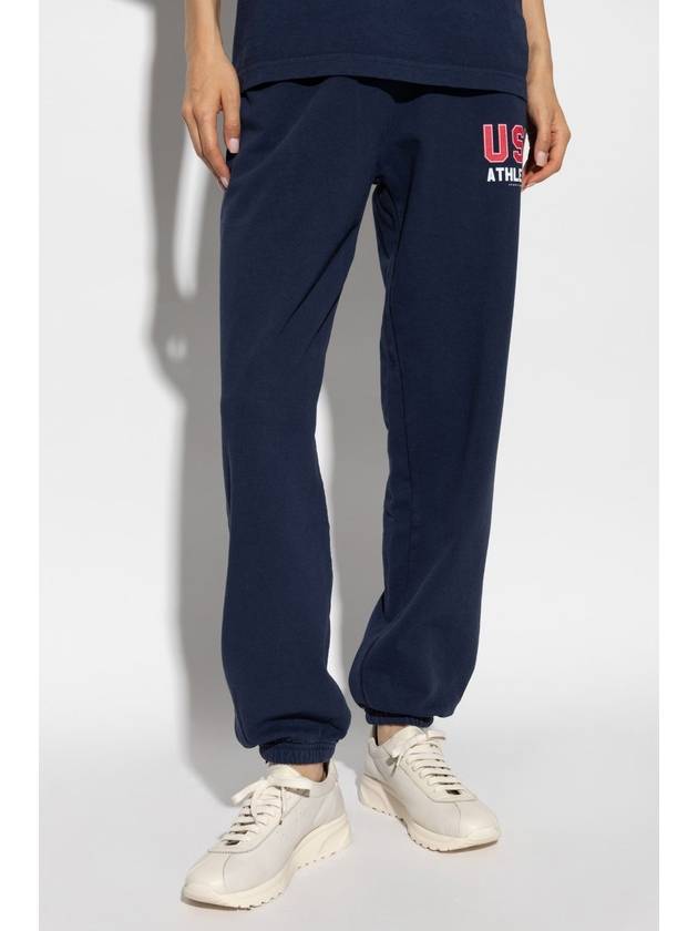 Sporty & Rich Sweatpants With Logo, Unisex, Navy Blue - SPORTY & RICH - BALAAN 3