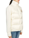 Logo Patch Knit Padded Zip-up Jacket White - MONCLER - BALAAN 5