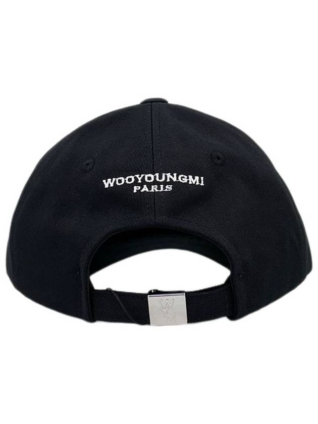 Logo Cotton Ball Cap Black - WOOYOUNGMI - BALAAN 6