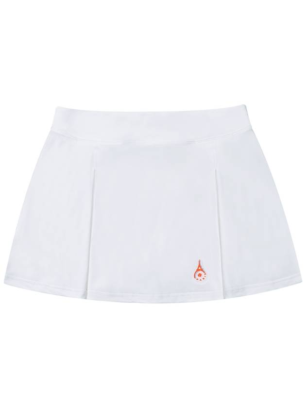 Main symbol white sports functional tennis skirt - ROND&DEMARRER - BALAAN 1