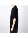 Bold Fox Head Patch Oversized Polo Shirt Black - MAISON KITSUNE - BALAAN 4