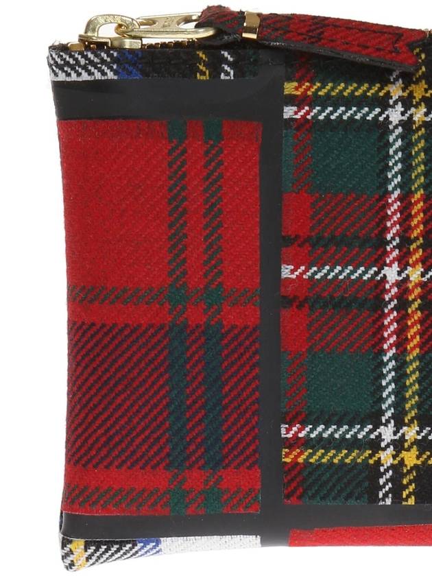 tartan red patchwork Wallet - COMME DES GARCONS - BALAAN 4