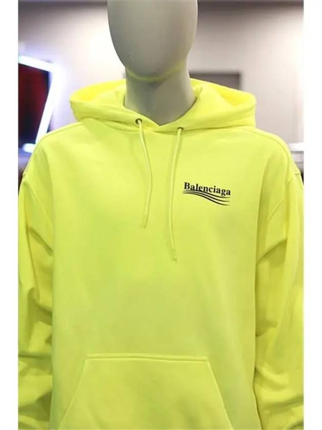 Men's Political Wave Logo Hoodie Neon - BALENCIAGA - BALAAN 3