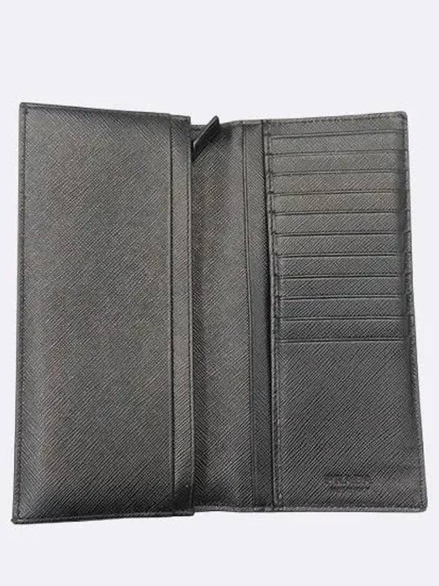 2MV836 SAFFIANO NERO black color leather long wallet - PRADA - BALAAN 5