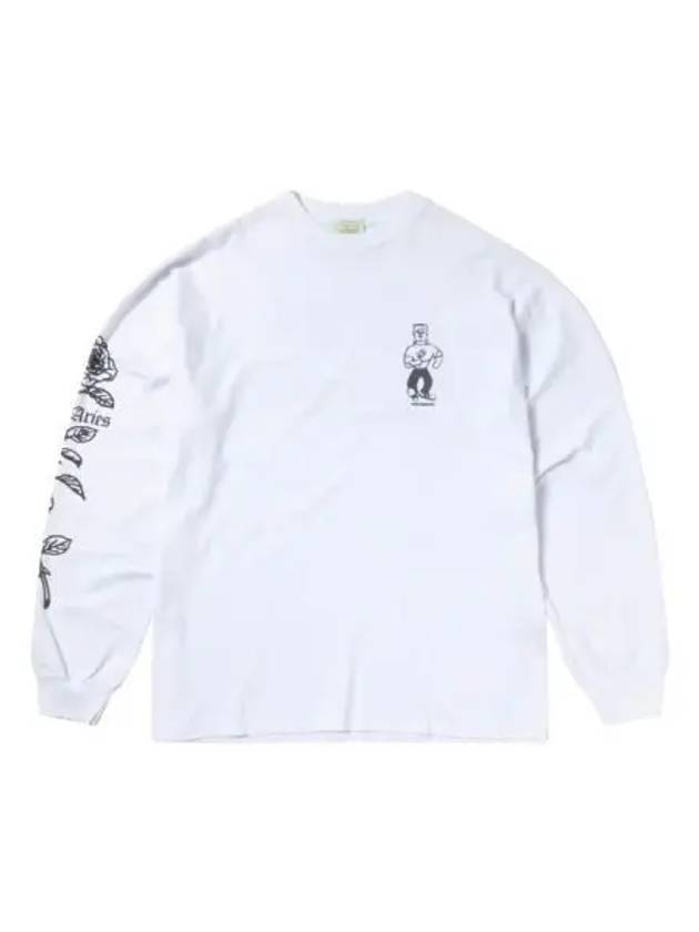 Aries Long Sleeve T Shirt White - ARIES - BALAAN 1