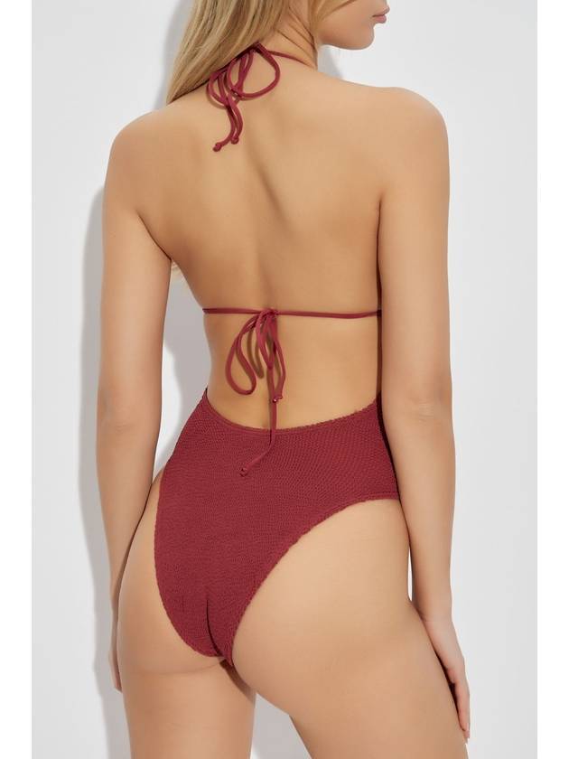 Bond-Eye One-piece Swimsuit Beaded Fowler, Women's, Burgundy - BOND-EYE - BALAAN 4