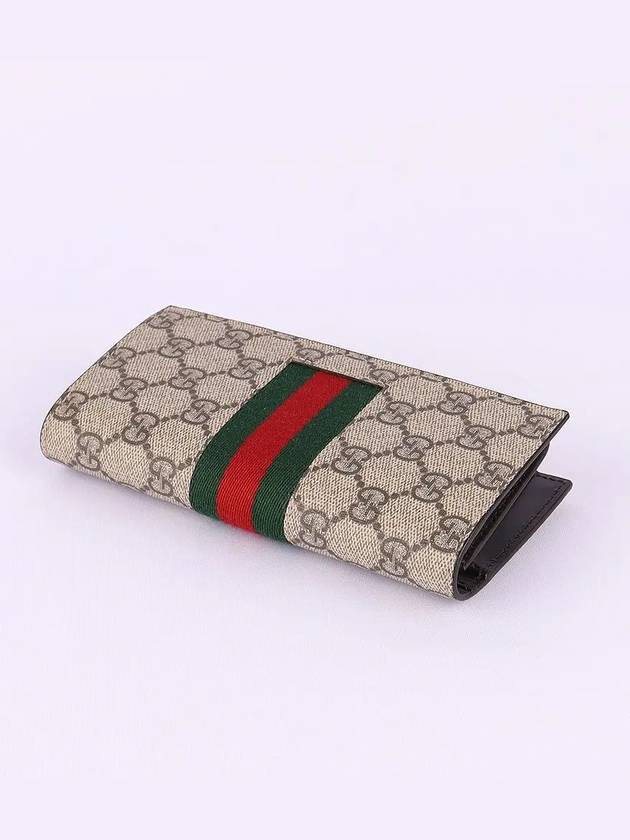 GG Supreme Long Wallet Beige Brown - GUCCI - BALAAN 5