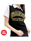 Intarsia Graphic Crewneck Vest Black - GANNI - BALAAN 9