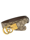 GG Marmont Reversible Belt Brown Beige - GUCCI - BALAAN 2