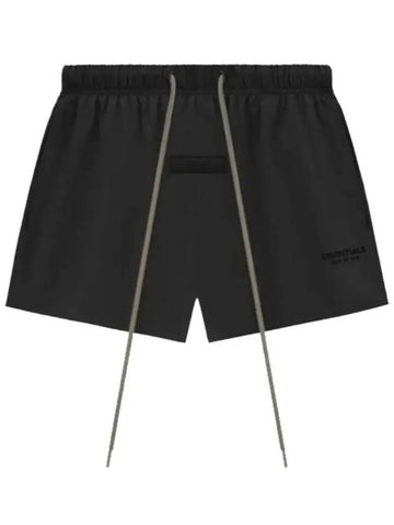 Essential Logo Patch Nylon Running Shorts Black Men s Pants 160SU244210F 001 - FEAR OF GOD - BALAAN 1