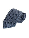 Gancini Print Silk Tie Blue Marine - SALVATORE FERRAGAMO - BALAAN 2