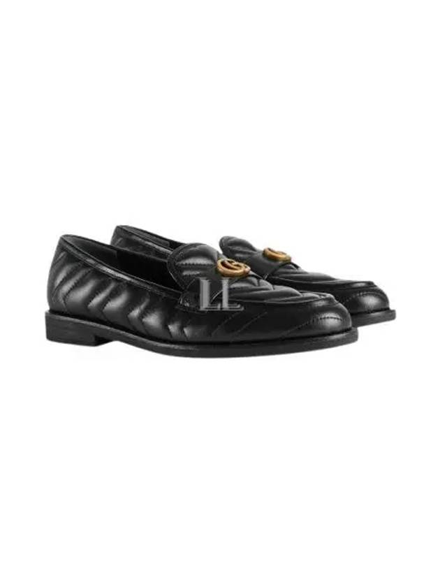 Double G Matelasse Leather Loafers Black - GUCCI - BALAAN 2