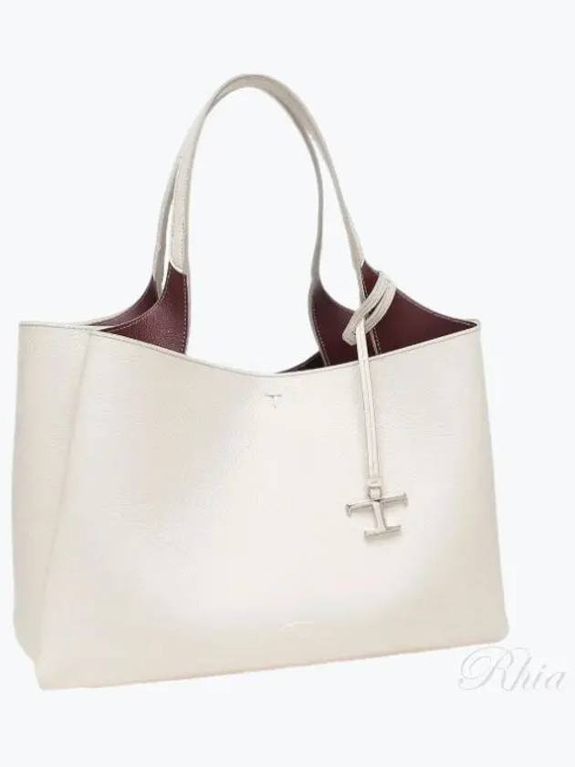 Micro Leather Tote Bag White - TOD'S - BALAAN 2