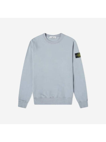 Wappen Patch Crewneck Sweatshirt Light Grey - STONE ISLAND - BALAAN 1