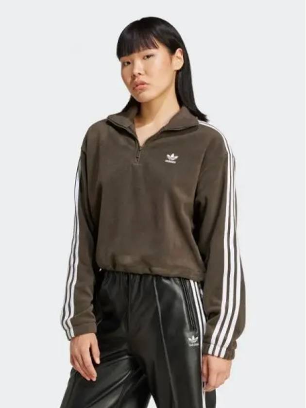 Polar fleece half zip loose sweatshirt SHAOLI - ADIDAS - BALAAN 1