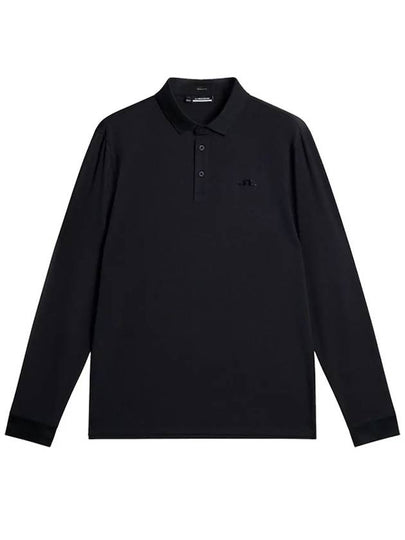 Florian Polo Long Sleeve T-Shirt Black - J.LINDEBERG - BALAAN 2