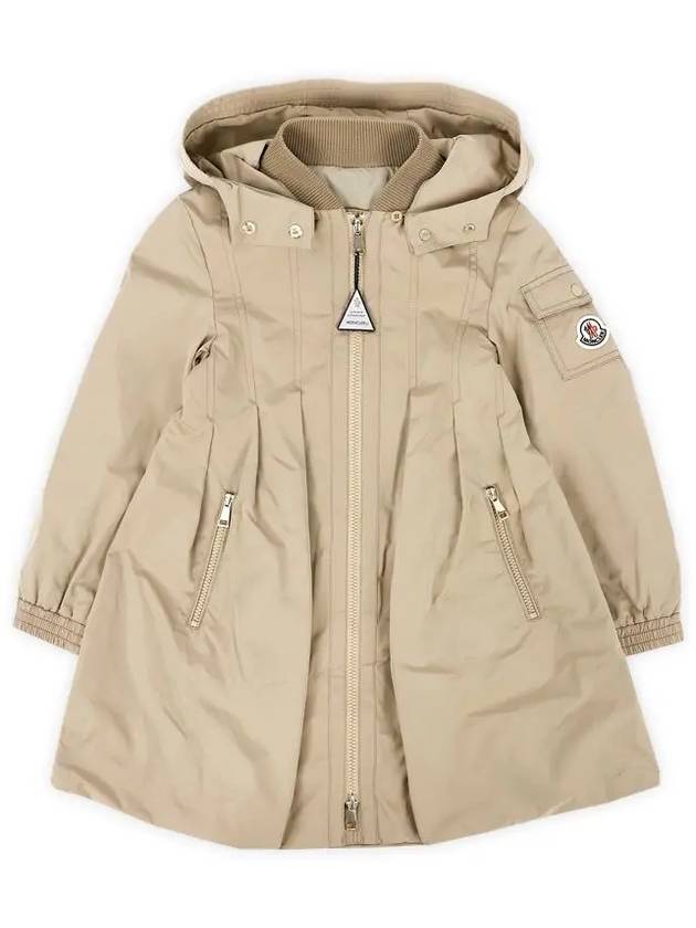 Kids ARILD Hooded Long Jacket Beige 1C00011 5979X 202 8 10A - MONCLER - BALAAN 1