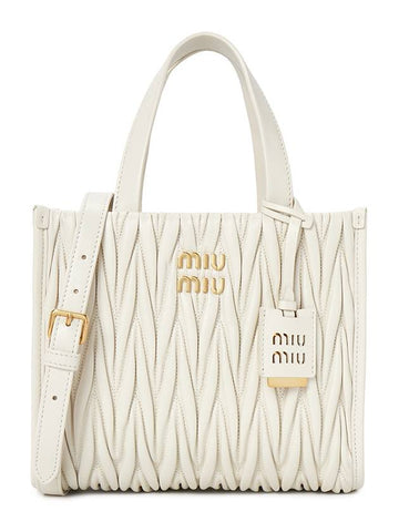 Matelasse Women s Tote Bag 5BG263 N88 F0009 MOO - MIU MIU - BALAAN 1