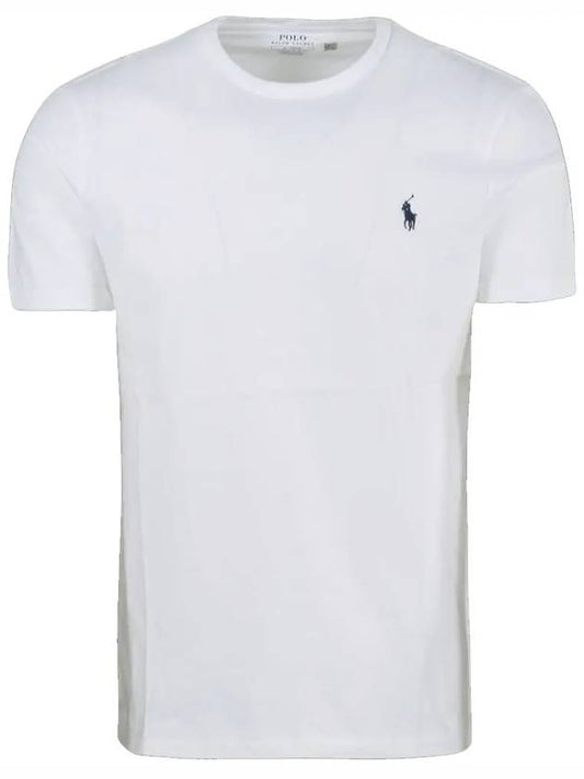 Men's Embroidered Pony Short Sleeve T-Shirt White - POLO RALPH LAUREN - BALAAN 2